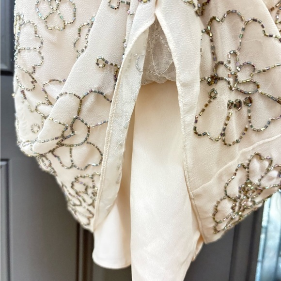 NWT Needle & Thread Linear Motif Georgette Sheath Dress | Size 6 - Picture 9 of 15